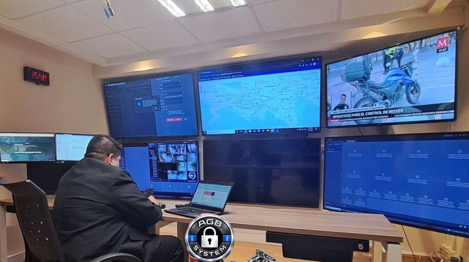 Monitoreo con múltiples pantallas